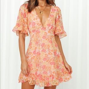 Hello Molly Smell The Roses Dress Pink